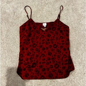 Brand new never worn rust/brown animal print tank top